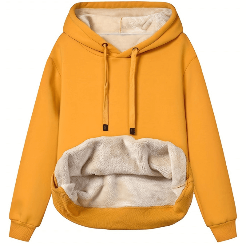 Krohn-e | Warmer Hoodie mit Plüschfutter Polyester Komfortabel und Stilvoll
