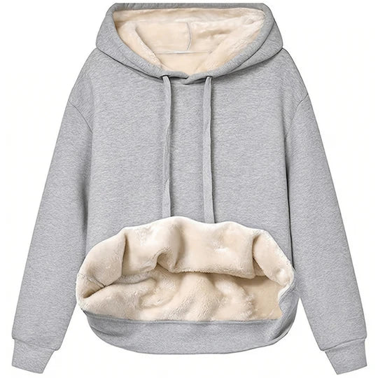 Eleganter Damen-Kapuzenpullover mit Fleecefutter von Fudus