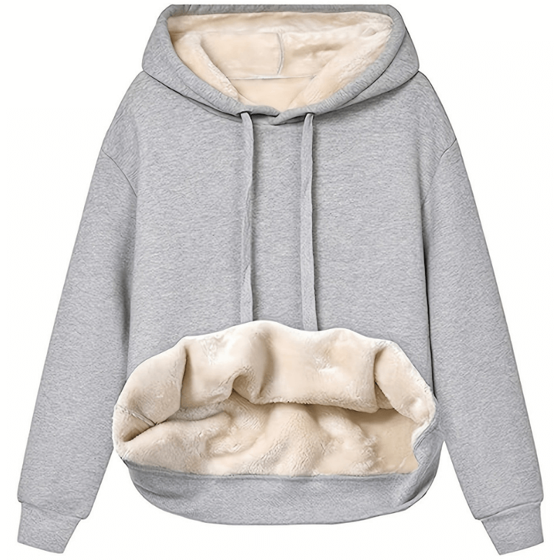 Krohn-e | Warmer Hoodie mit Plüschfutter Polyester Komfortabel und Stilvoll