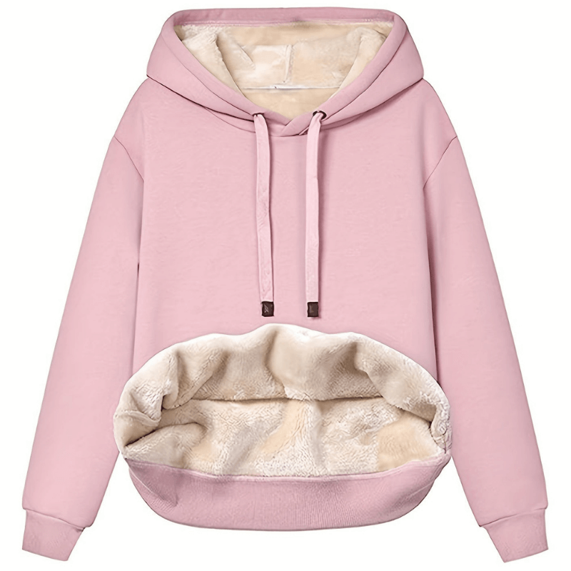 Krohn-e | Warmer Hoodie mit Plüschfutter Polyester Komfortabel und Stilvoll