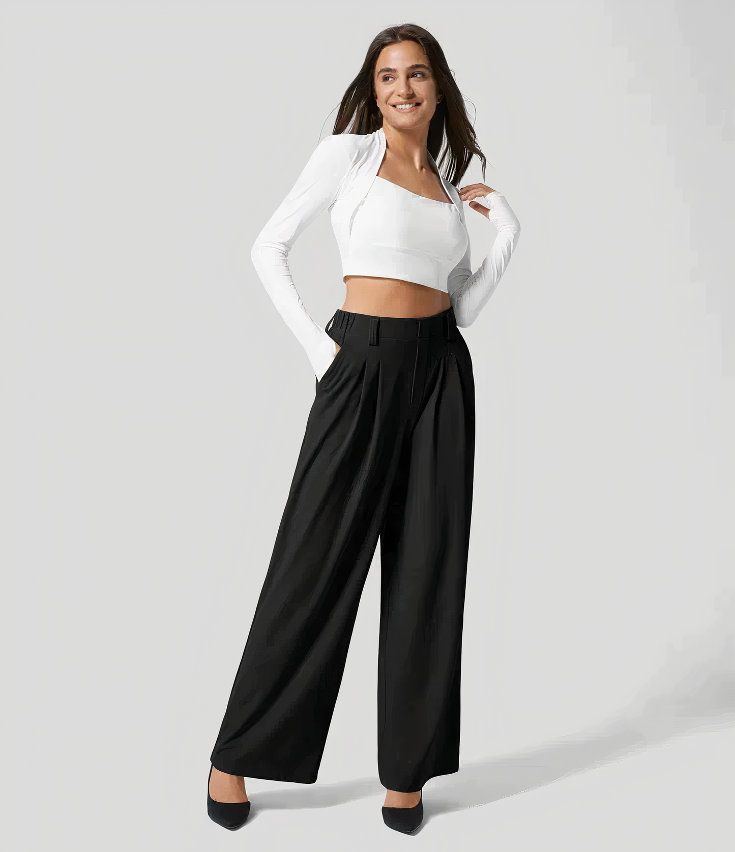 Georgia High-Waisted Loose Trousers