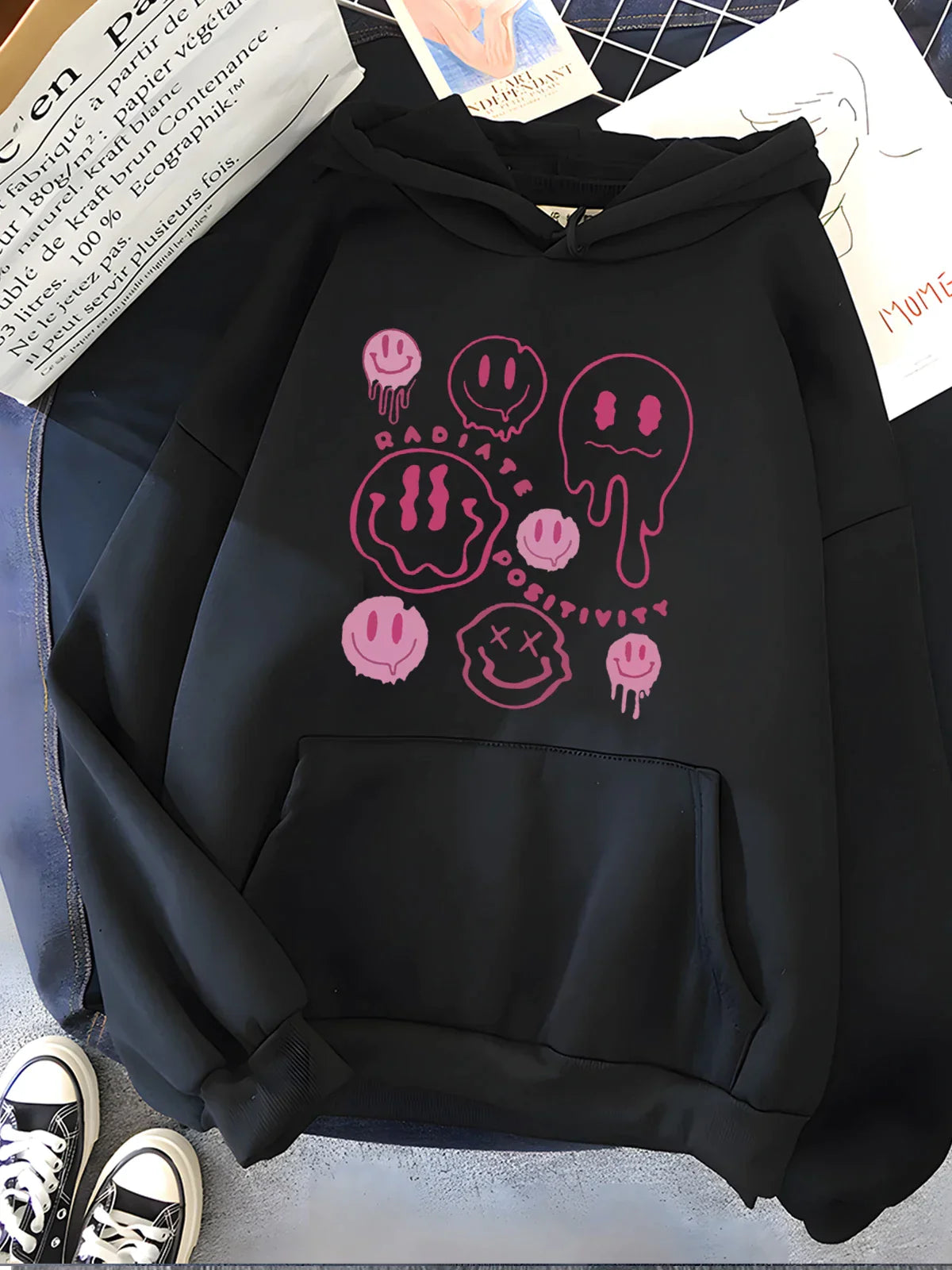Hoodie mit lustigem Grafik-Design - Gia