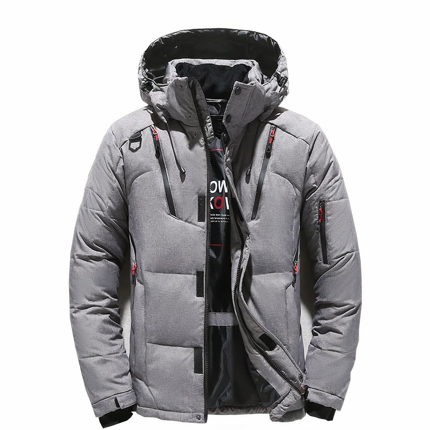 Herren Winterjacke Premium Qualität, abnehmbare Kapuze - Goose