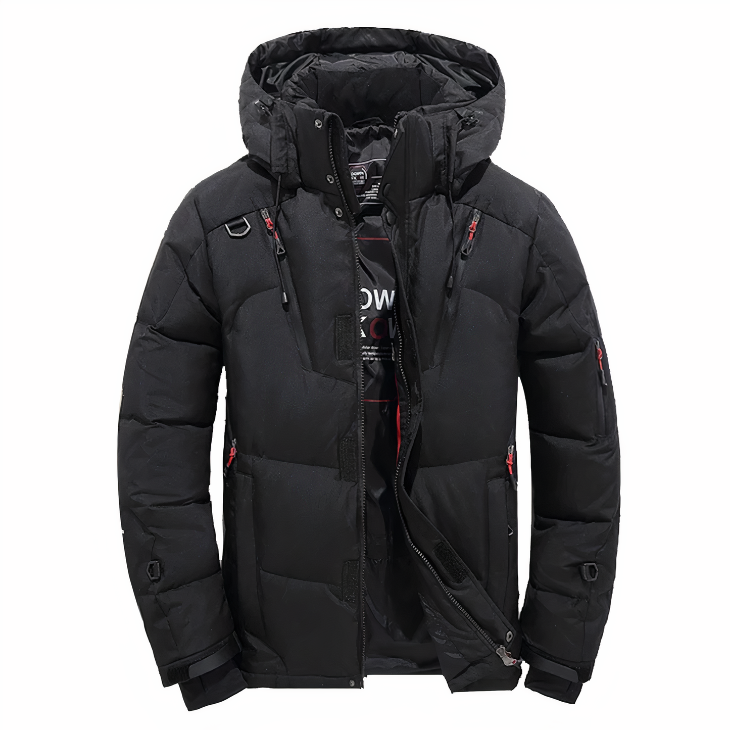 Herren Winterjacke mit abnehmbarer Kapuze - hochwertig (Goose)