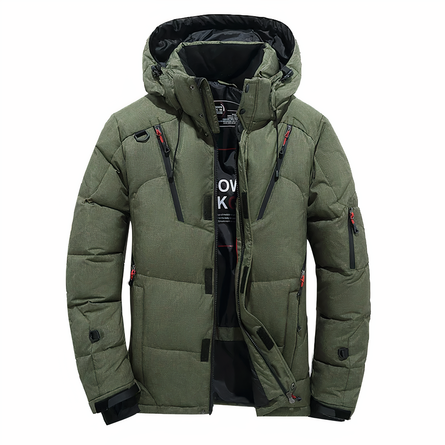 Herren Winterjacke mit abnehmbarer Kapuze - hochwertig (Goose)