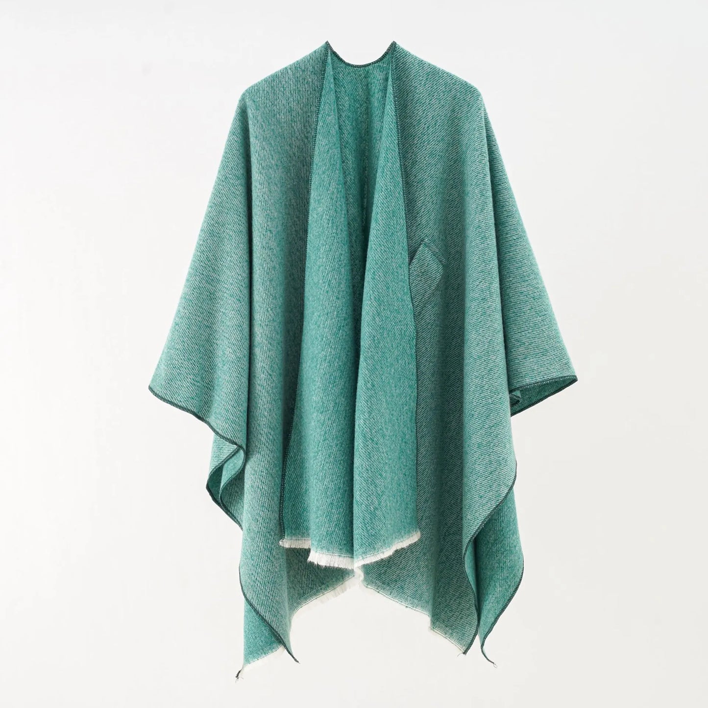 Krohn-e | Kaschmir Poncho Retro & Stilvoll