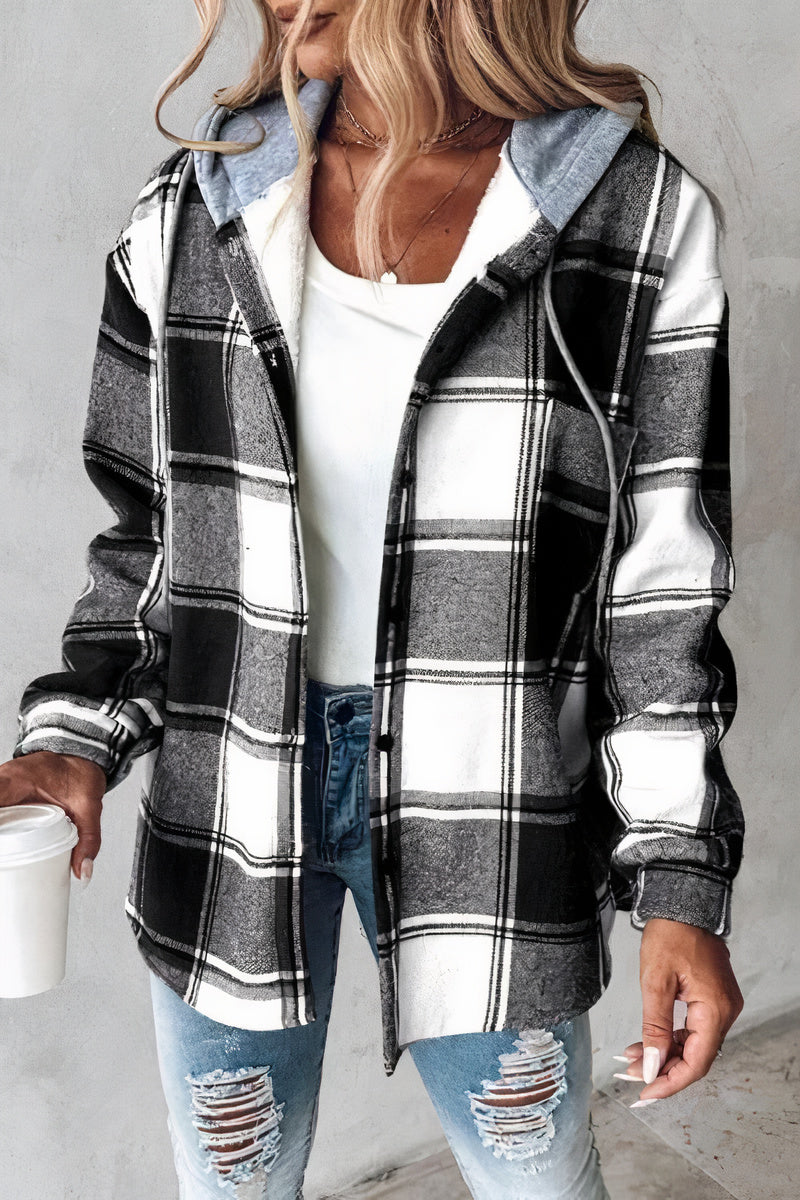 Komfortable Kapuzenjacke mit Druck für Damen - Gretel