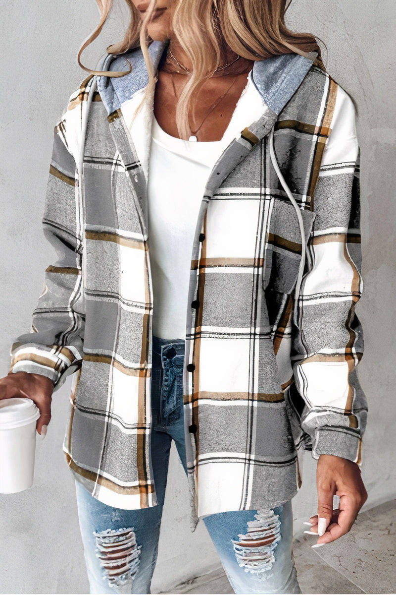 Komfortable Kapuzenjacke mit Druck für Damen - Gretel