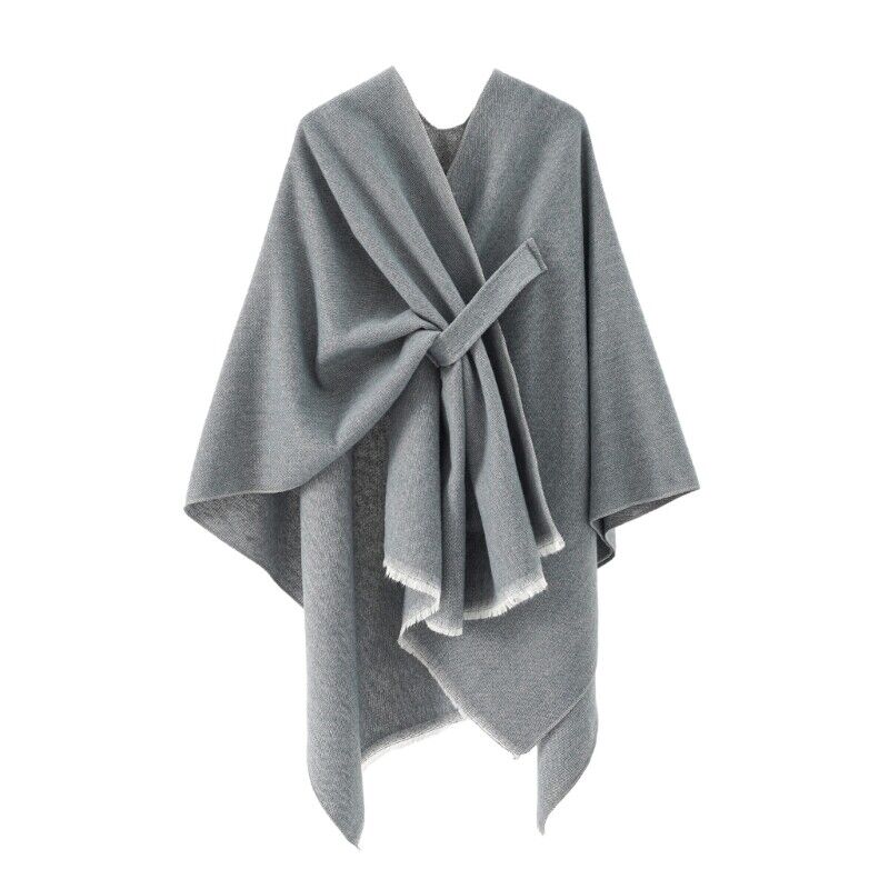 Krohn-e | Kaschmir Poncho Retro & Stilvoll
