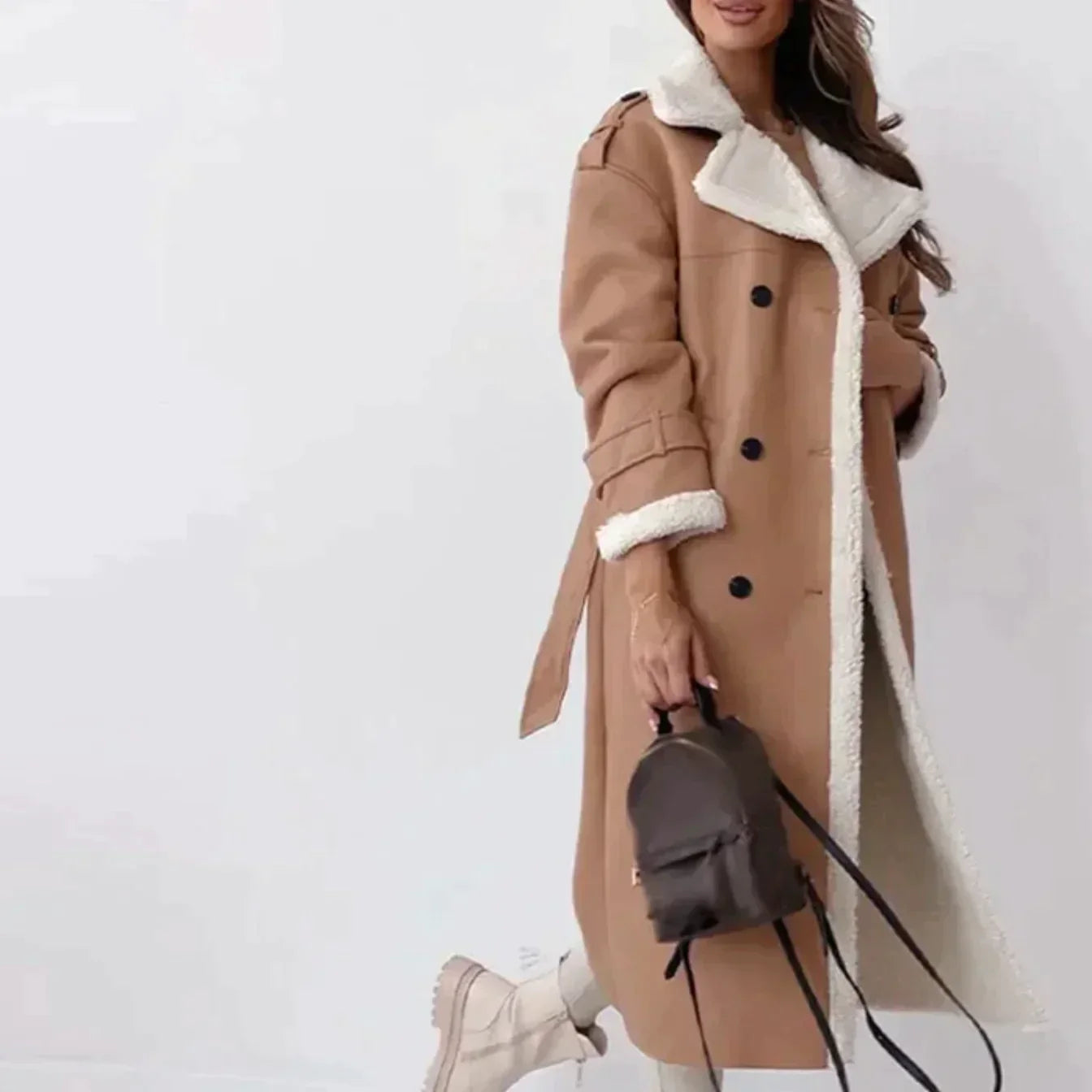 Krohn-e | Lederjacke mit Gürtel
