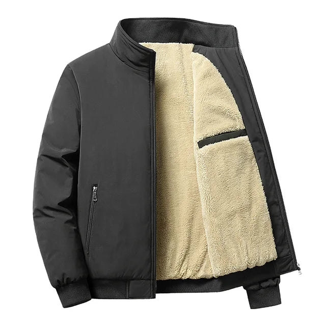 Herren Bomberjacke mit Sherpa-Futter