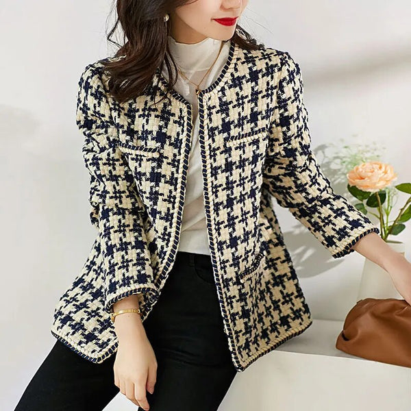 Krohn-e | Stilvolle Weinlese Tweed Jacke