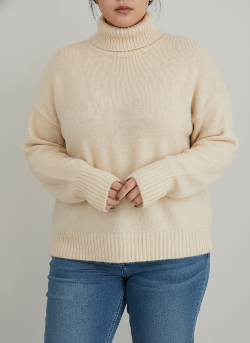 Krohn-e | Damen Rollkragenpullover Große Größen