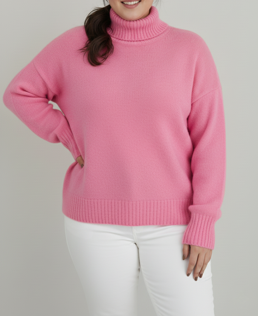 Krohn-e | Damen Rollkragenpullover Große Größen