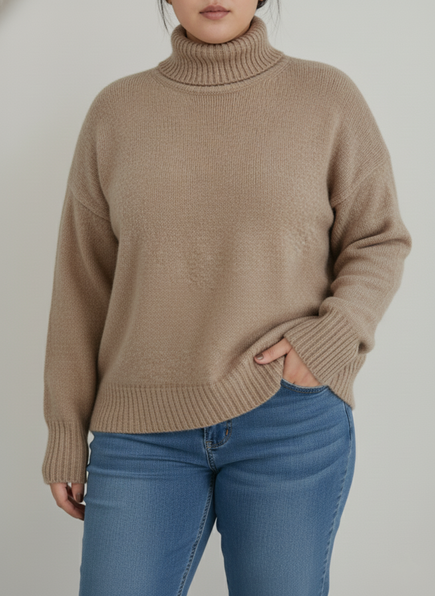 Krohn-e | Damen Rollkragenpullover Große Größen