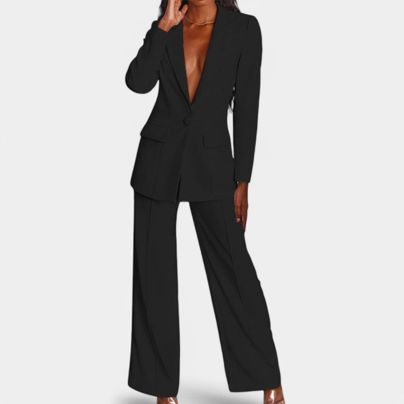 Krohn-e | Elegantes Blazer und Hosen Satz