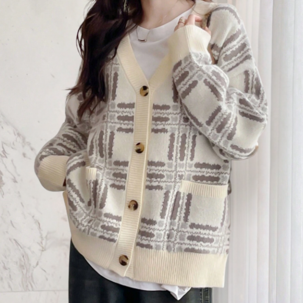 Damen Winterjacke NATALIE Kollektion - Eleganter Strick