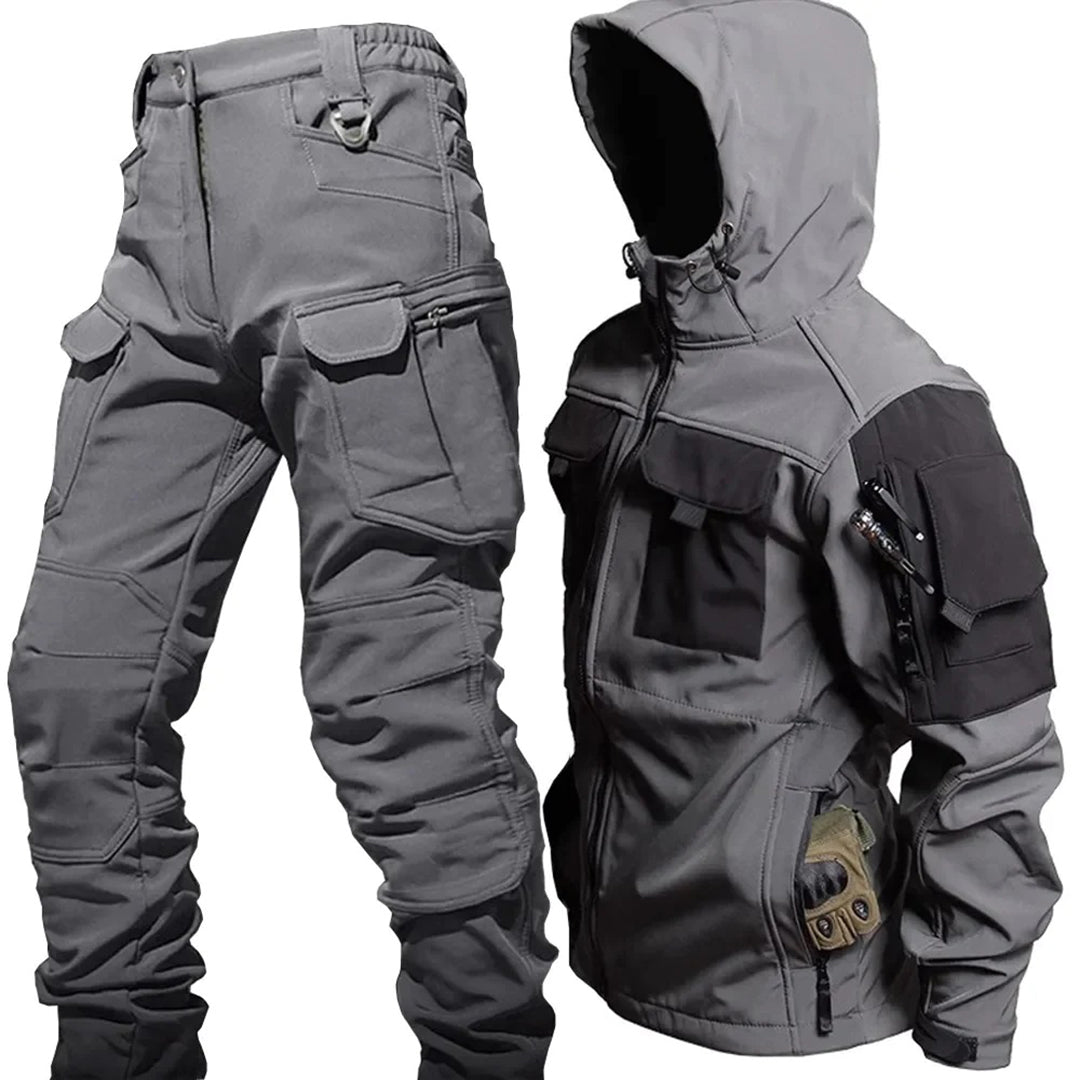 Krohn-e | Kapuzenjacke und Cargo-Hosen-Set