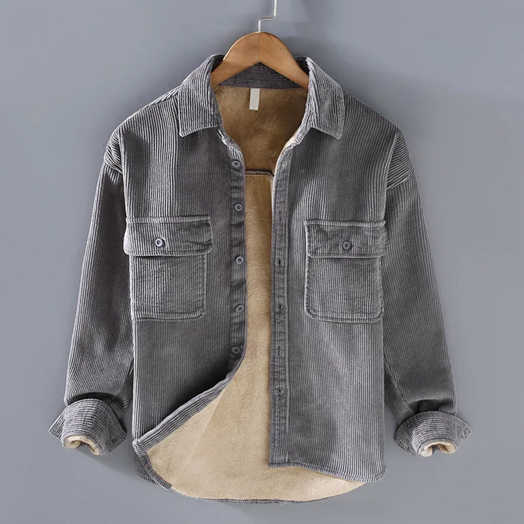 Krohn-e | Corduroy-Hemd Herren Winter
