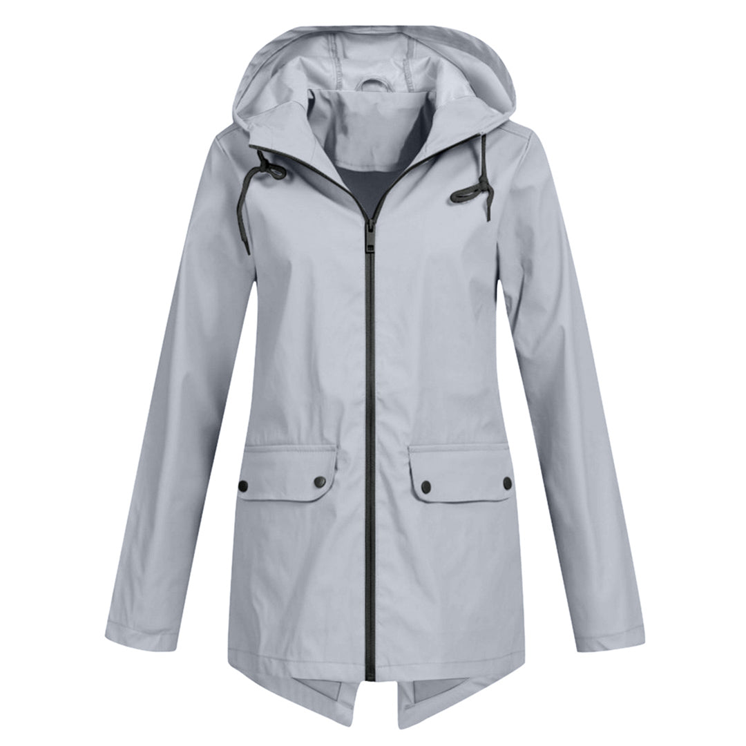 Krohn-e | Eleganter Damenmantel Aus Glattem Stoff