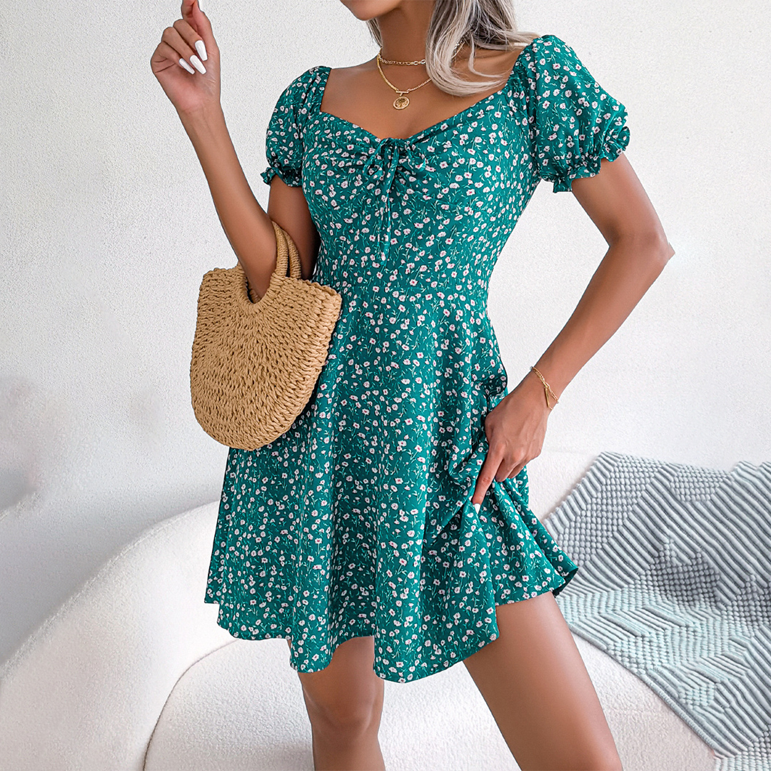 Blumiges Sommerminikleid Fleur