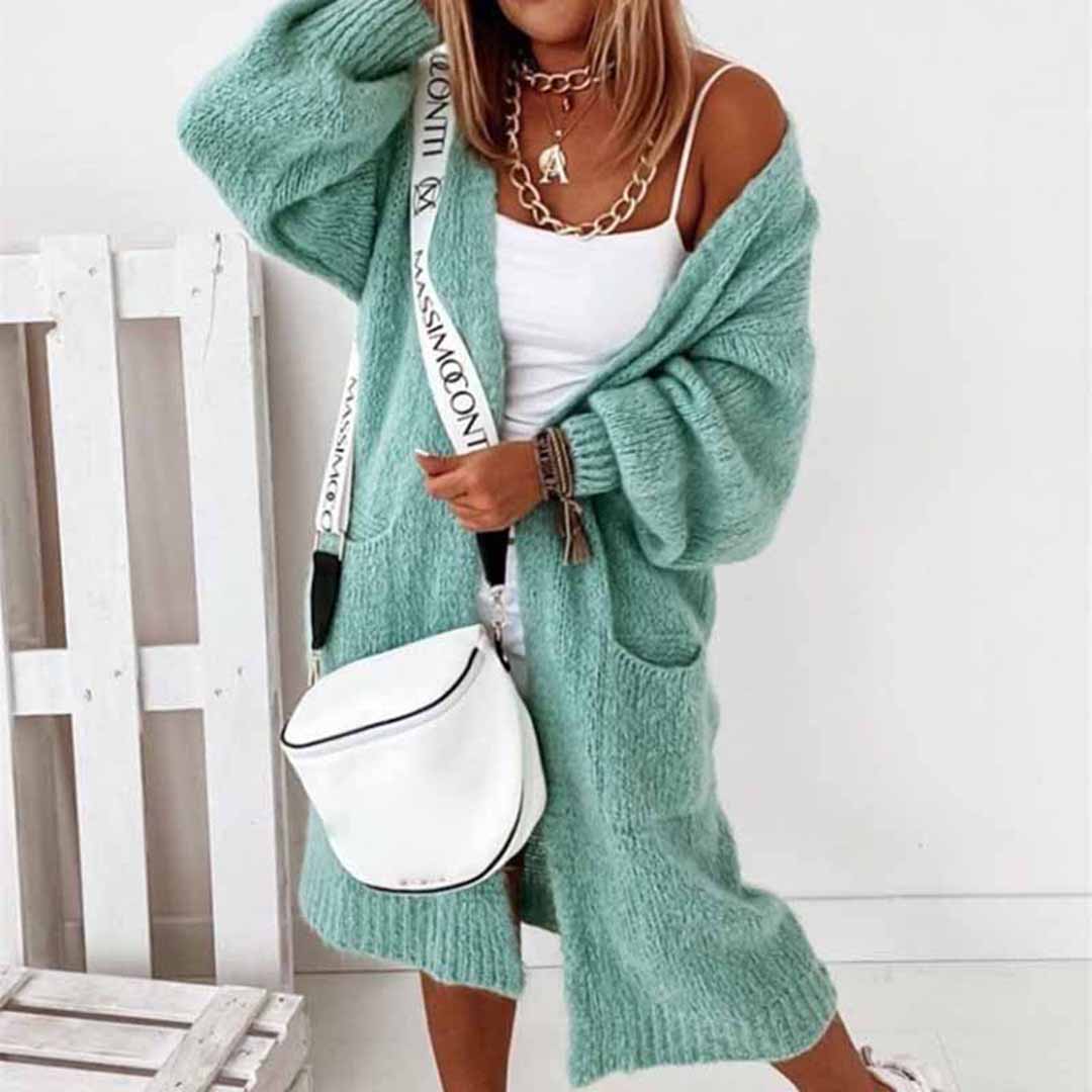 Modische Übergrößen-Strickjacke GRETA für Damen