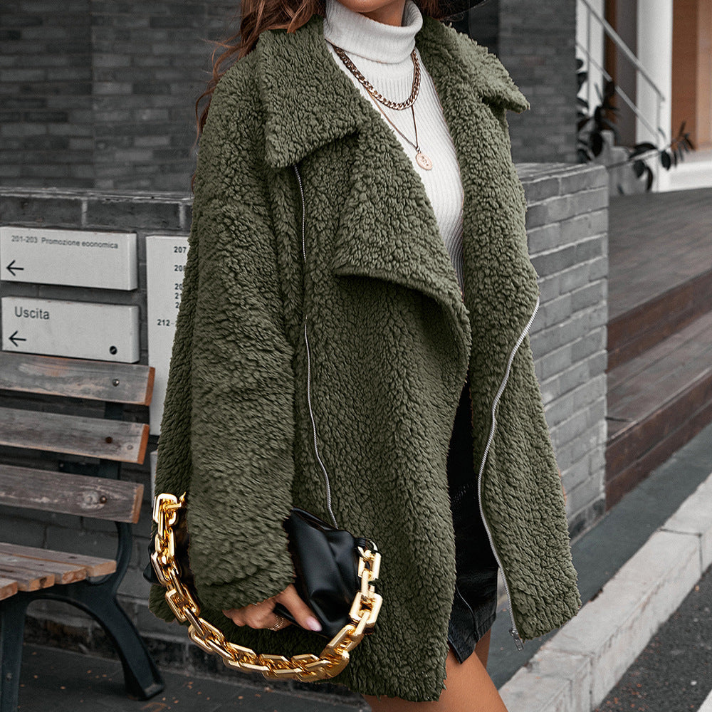Krohn-e | Sherpa-Jacke mit Reverskragen für Frauen
