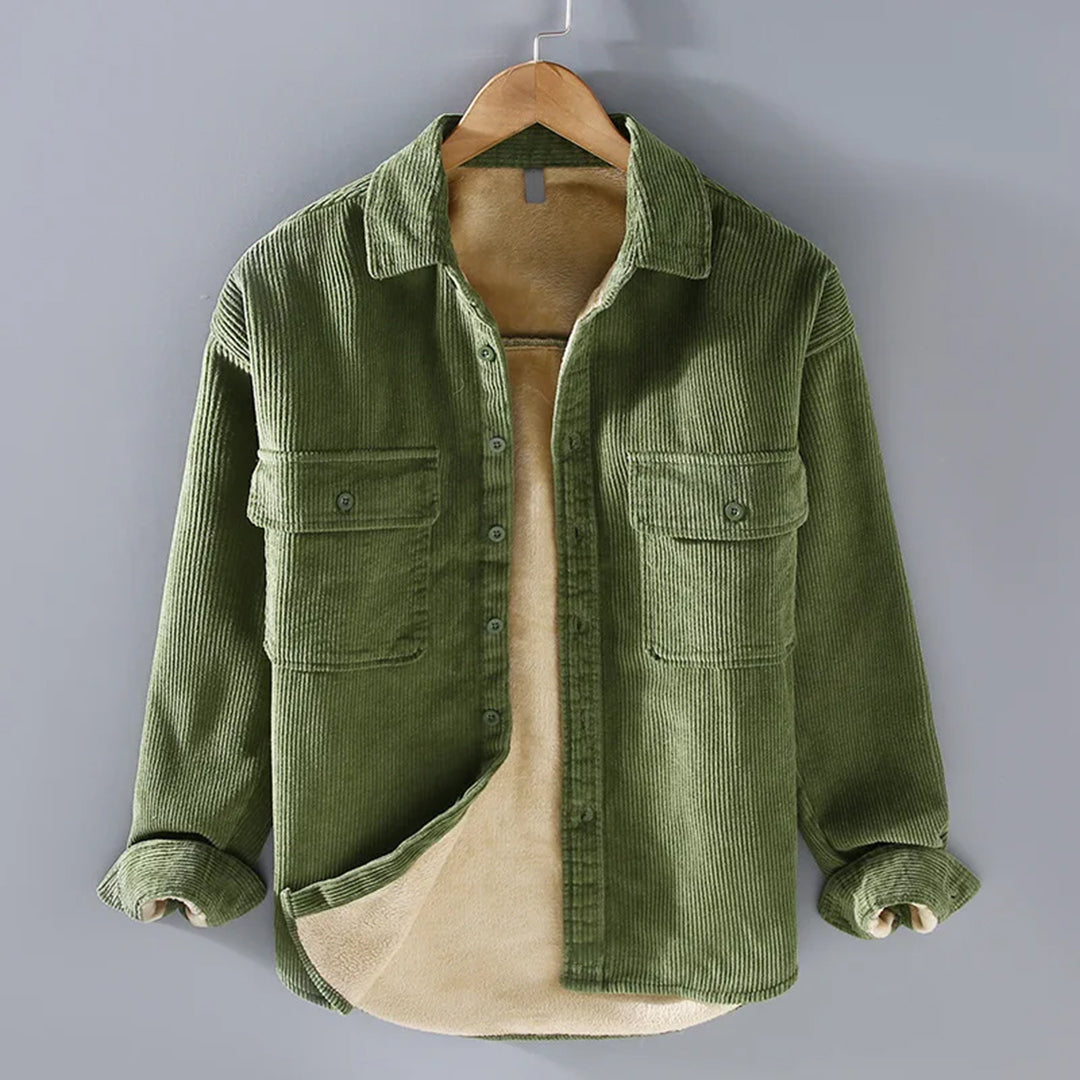 Krohn-e | Corduroy-Hemd Herren Winter