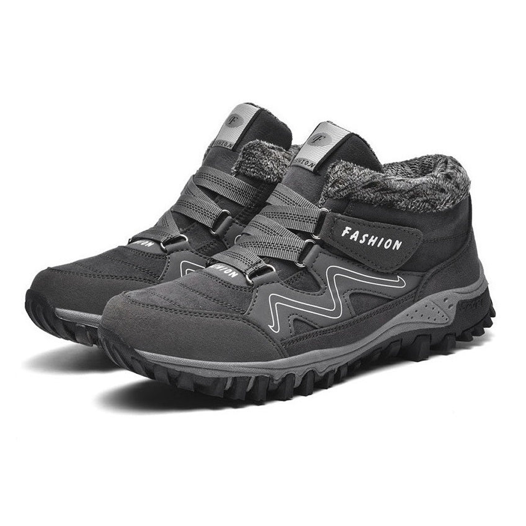 KROHN-E Damen Wasserdichte Stiefel Schwarz Stützfunktion