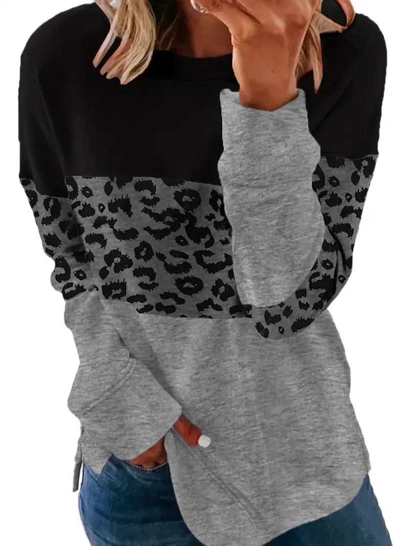 Fudus Casual Colorblock Sweatshirt