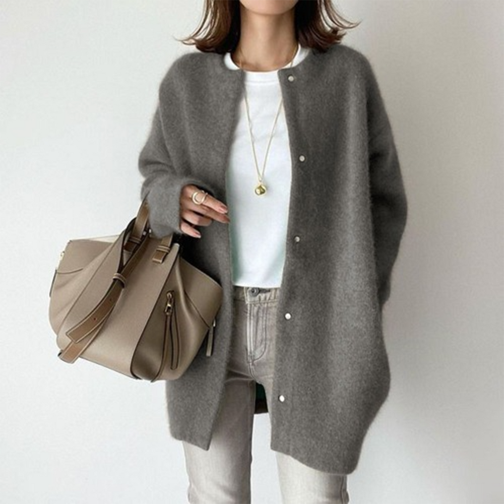 Krohn-e | Damen Cardigan mit Taschen – Liora