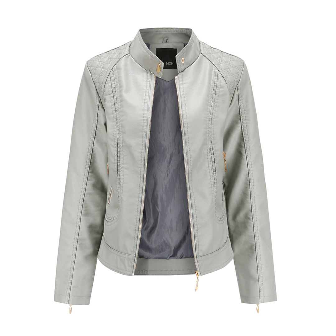 Krohn-e | Elegante Lederjacke Mit Modernem Schnitt