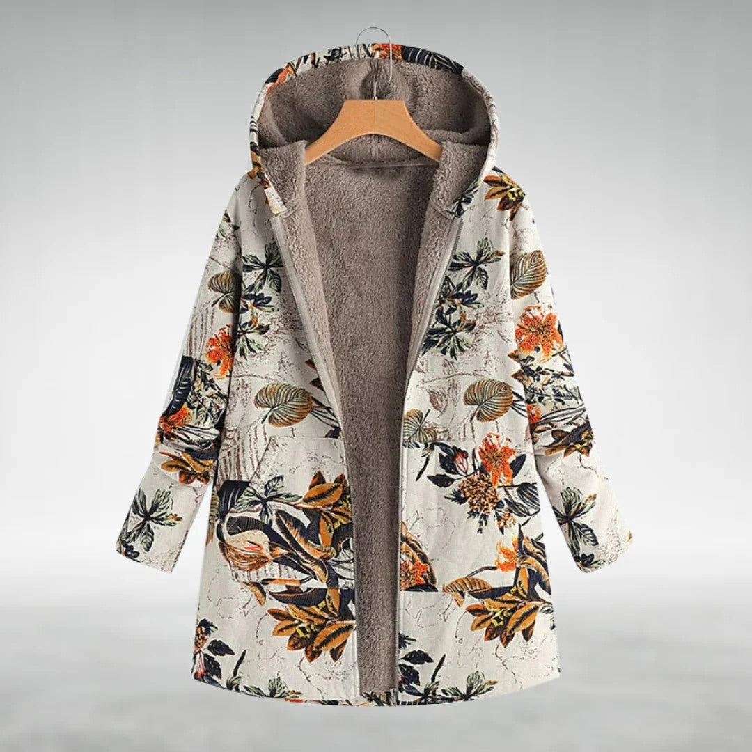 Krohn-e | Geblümte Fleecejacke