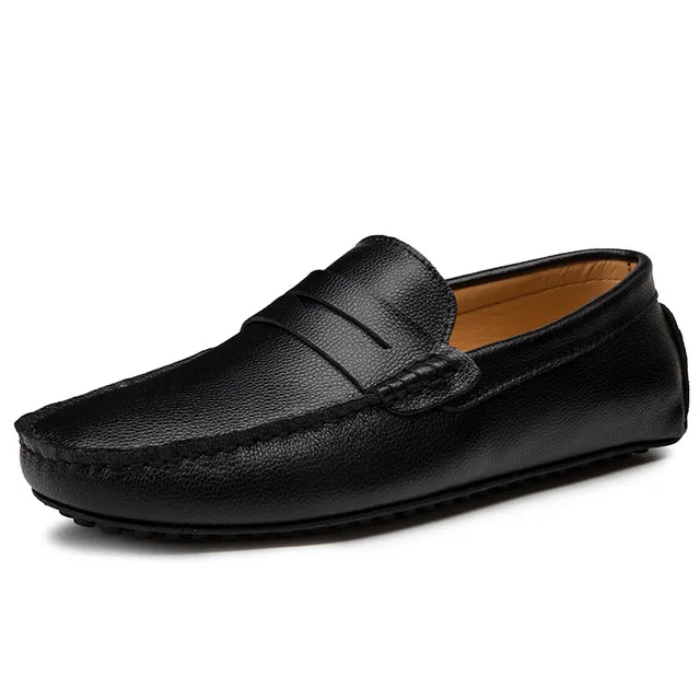 Herrenslippons aus Leder von Stolz Schuhe im klassischen Stil
