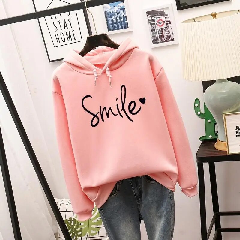 Krohn-e | Hoodie - Bequemer "Smile" Grafik Hoodie