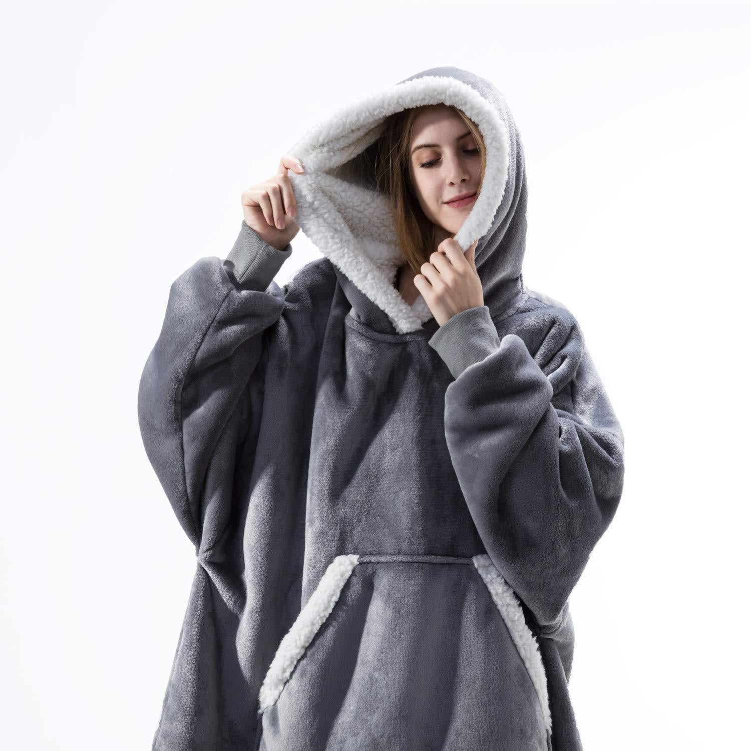 Krohn-e | Übergröße Damen Kapuzenpullover mit Kapuze