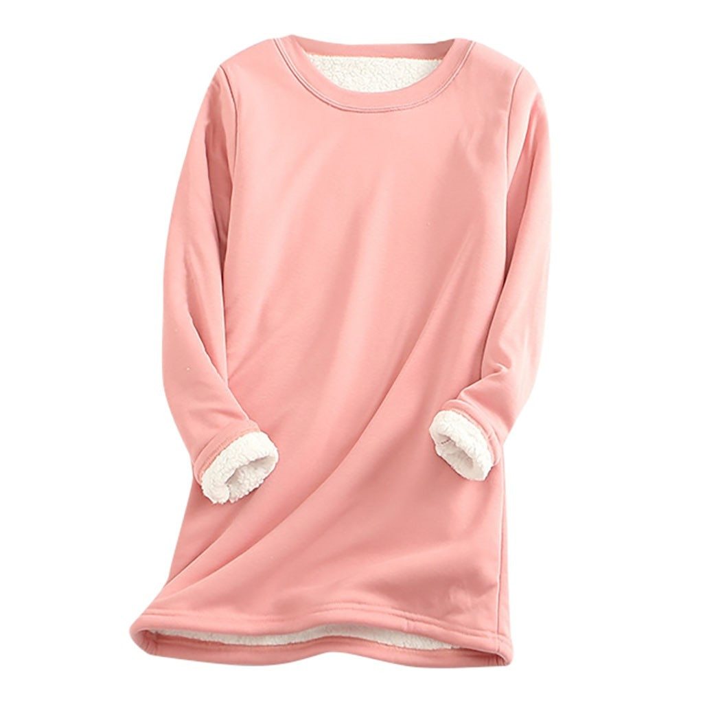 Krohn-e | Weicher Pullover mit Fleece-futter Warm und Bequem Perfekt für Heimeligkeit
