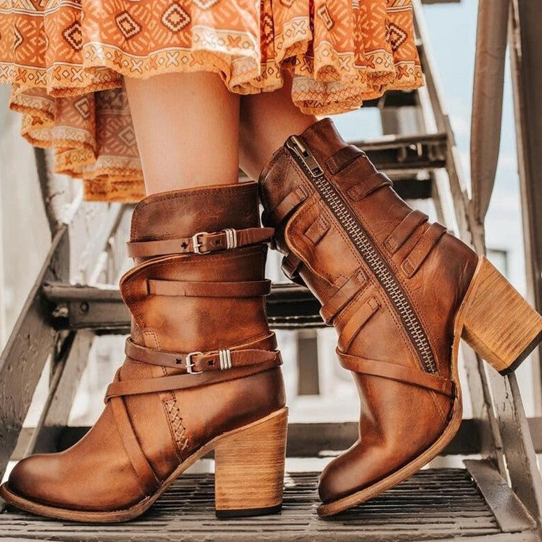 Krohn-e | Winter Damen Lederstiefel