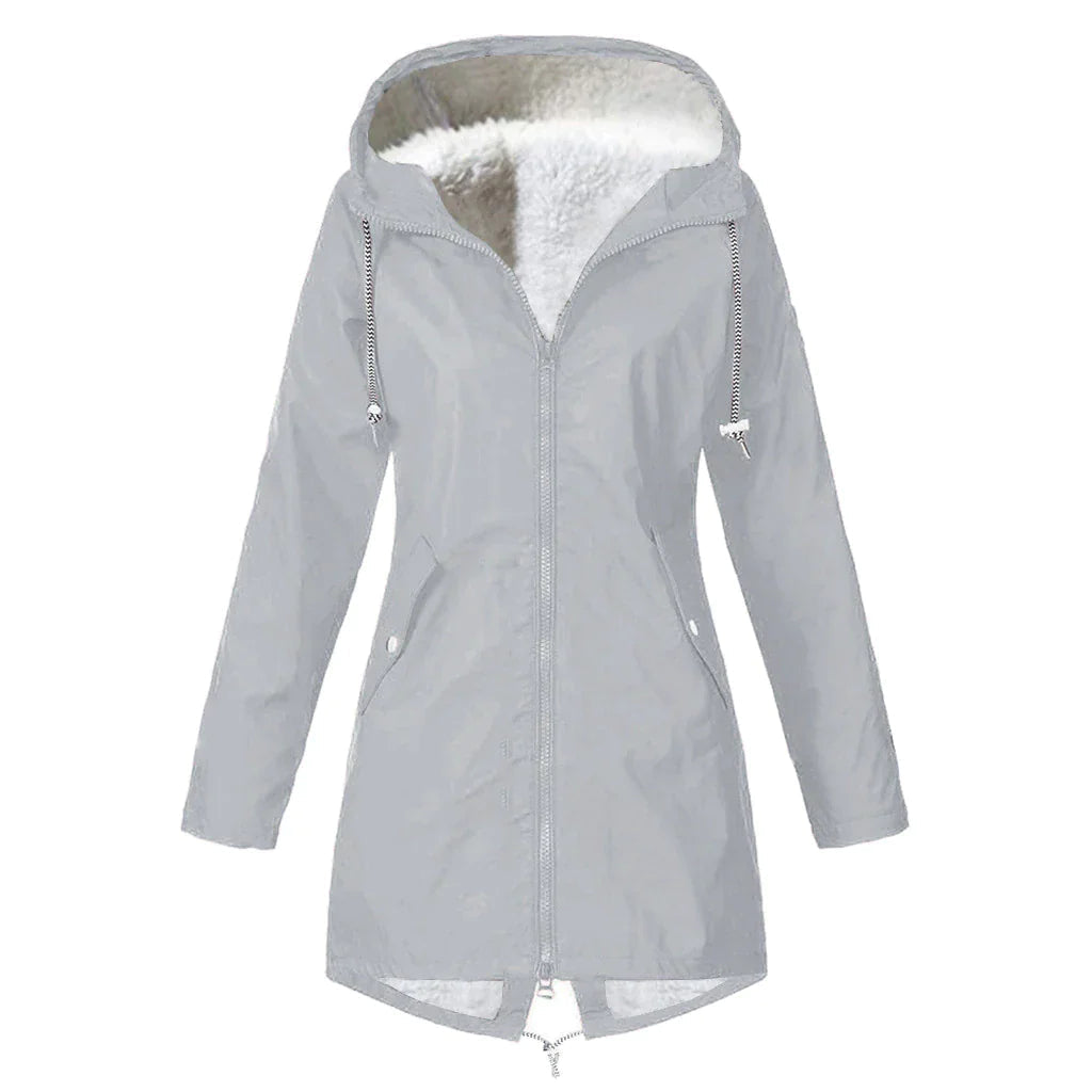 Krohn-e | Wasserdichter Fleece-Pullover mit Kapuze für Frauen Perfekt für Herbst Winter