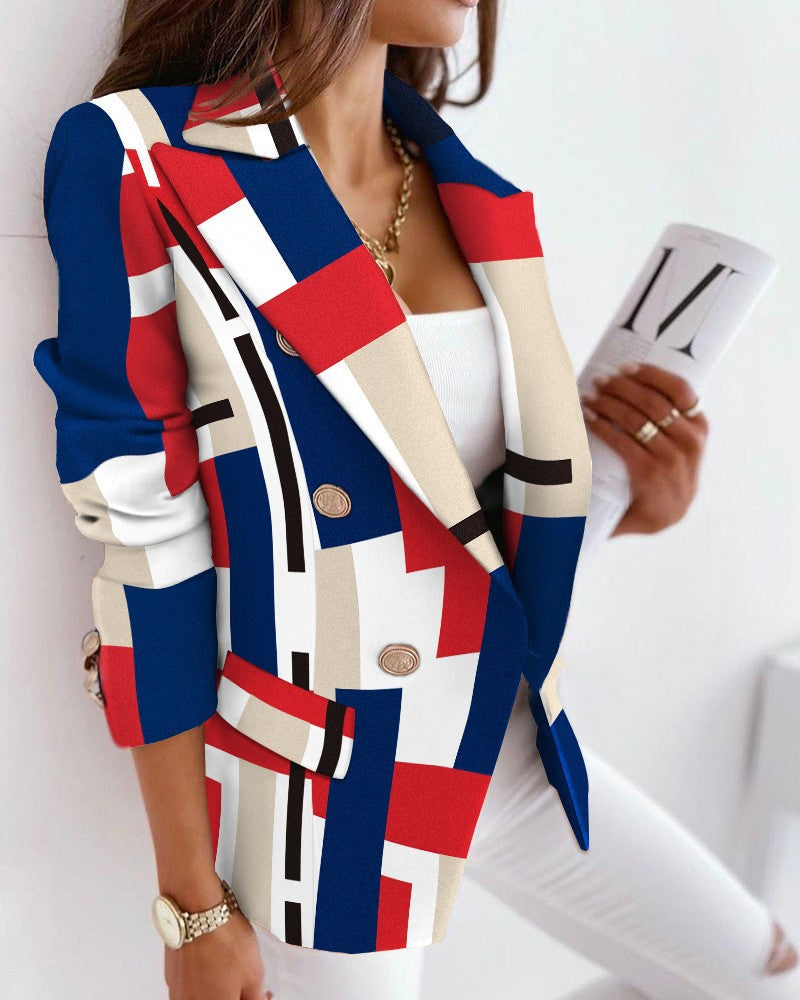 Krohn-e | Blazer mit Schlangenprint für Damen