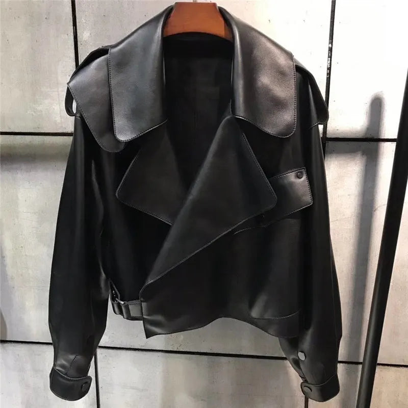 Modische Lederjacke für Damen - Evi