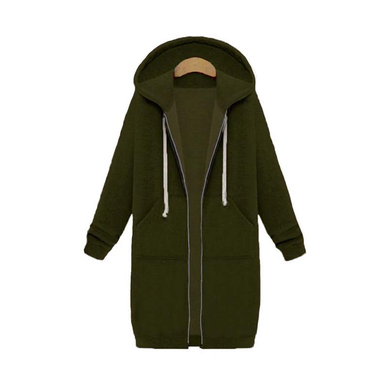 Krohn-e | Schicke lange Sweatshirtjacke