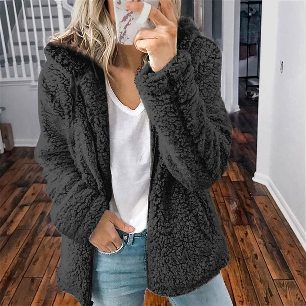 Krohn-e | Teddy-Hoodie Super Weich und Wunderbar Warm