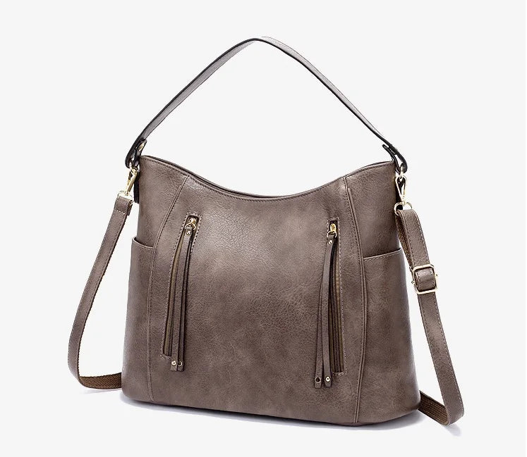 Vintage Handtasche für Damen, Olive