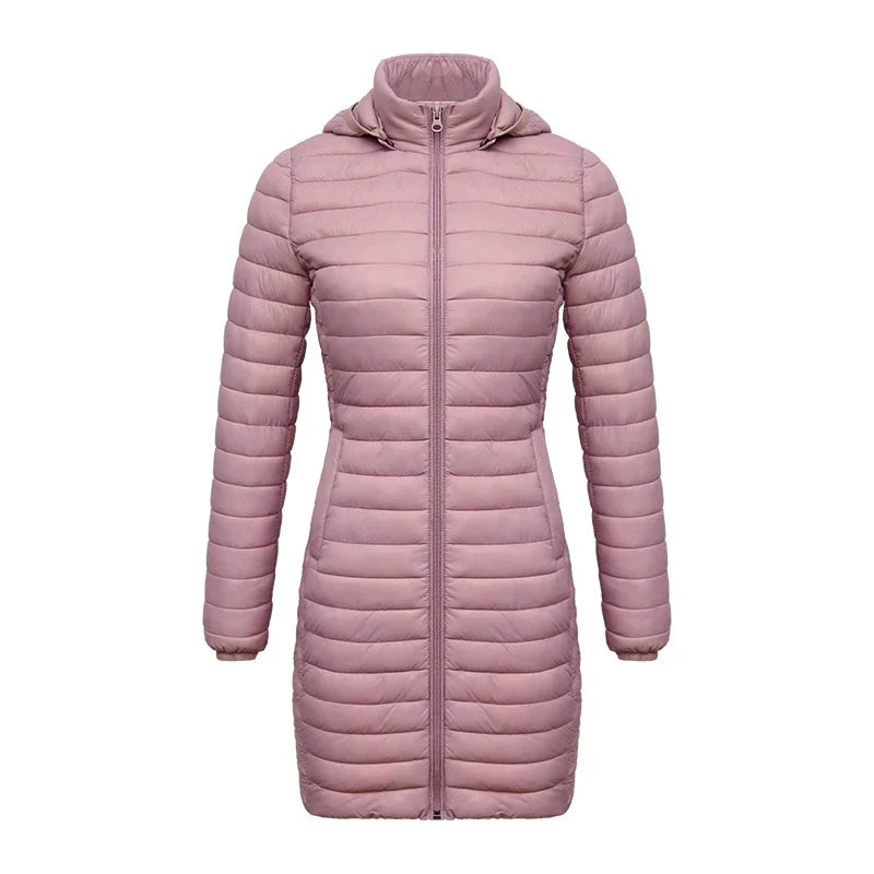 Krohn-e | Slim Fit Abnehmbare Kapuze Reißverschluss Baumwolle Winterjacke