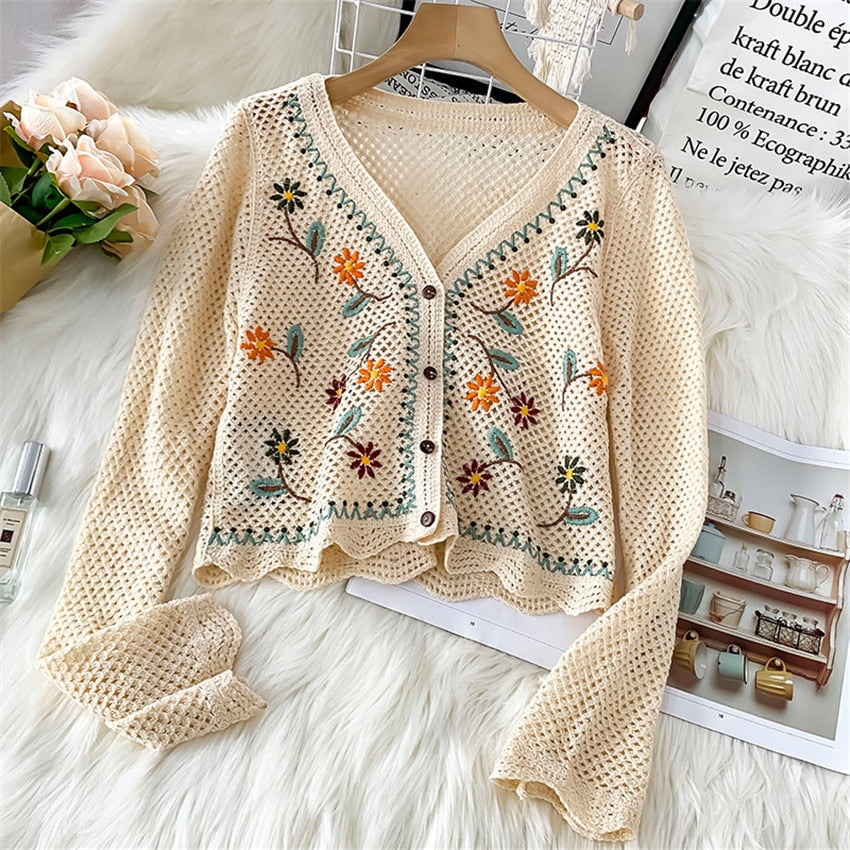 Krohn-e | Floral mit Langen Ärmeln