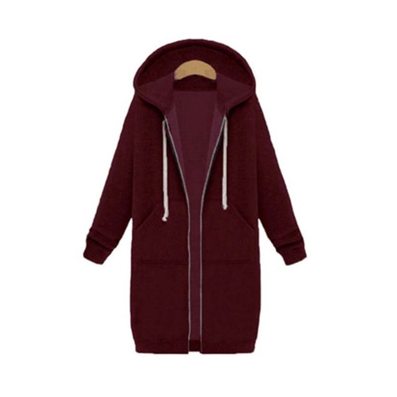 Krohn-e | Schicke lange Sweatshirtjacke