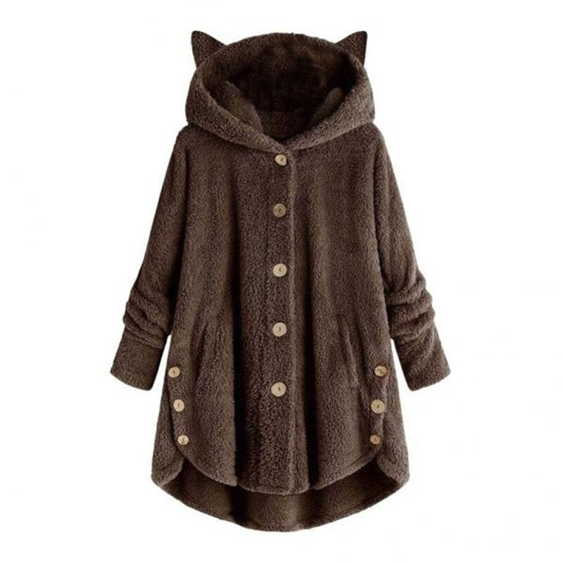 Krohn-e | Plüsch Gefütterte Katzenjacke
