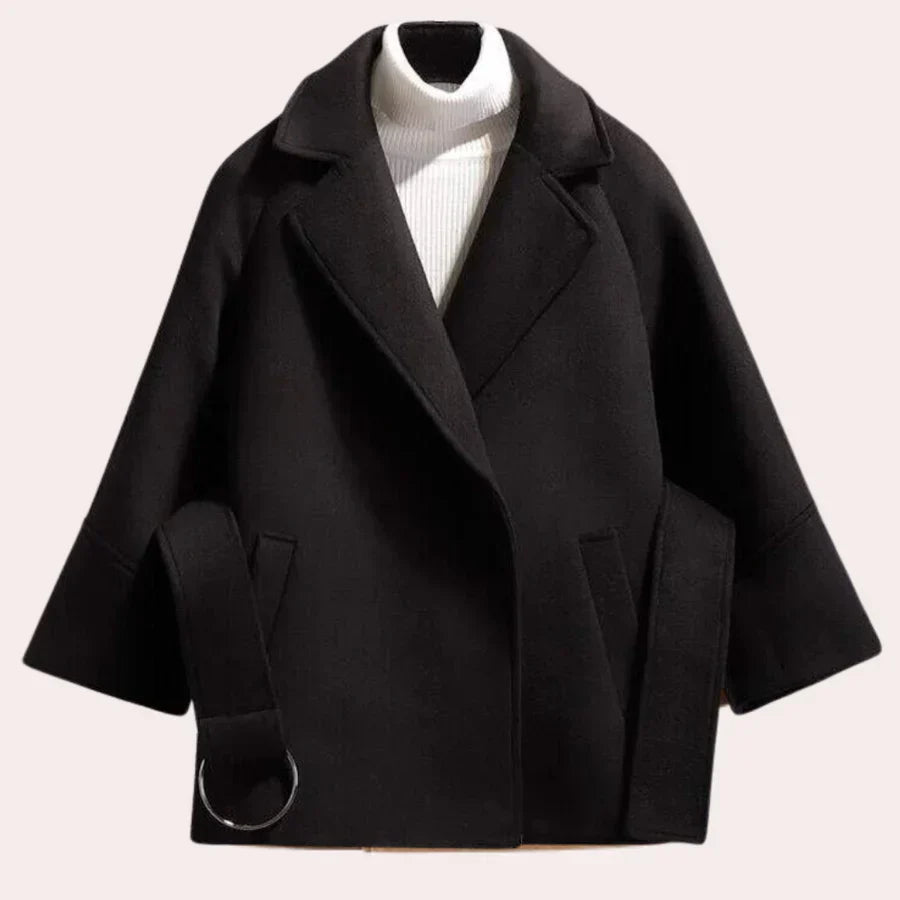 Krohn-e | Stylische Jacke mit Modischem Gürtel für Damen