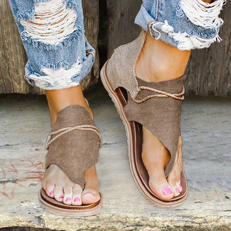 Lilly Boho Sandalen mit Tierprint